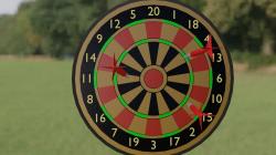 Dart Board Front  with darts